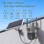 V380 Double-lens 4G Solar CCTV Camera.
