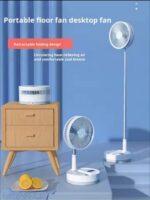 Long-pole Rechargeable Foldable Fan