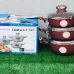 HF-611 3pcs Set of Non-stick Pots