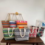 Stripe Tote Bag. Large Size