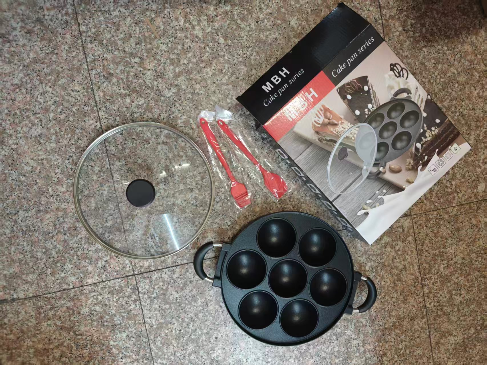 2026/02/1002965379.jpg MBH Non-stick 7-hole Masa Pan - Image 1