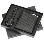 2pcs Men Watch and Wallet Gift Set