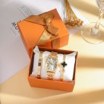 3pcs Women Watch and Bracelet Set