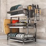 3-layer Black Plate Rack - Image 2
