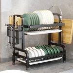 2-layer Black Plate Rack