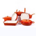FLG-1 11pcs Set of Enamel Cast Iron Cookware