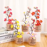 Engraved  Potted Flower