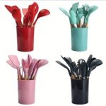 12pcs Silicone Cooking Spoon Set