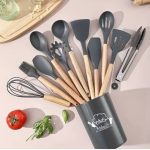 12pcs Silicone Cooking Spoon Set - Image 2