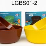 2pcs Glazed Ceramic Bowl Set