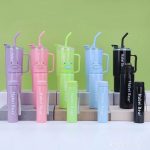 3in1 Large Habei Bear straw mug with 2 bottles