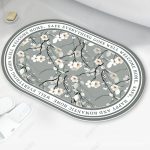 Round Floral Mat (50×80cm) - Image 2