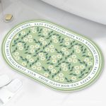 Round Floral Mat (50×80cm)