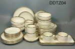 DDTZ04 32pcs Luxury Gold-rimmed Dinner Set