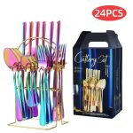 24pcs Hanging Cutlery Set - Image 2