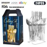 24pcs Hanging Cutlery Set - Image 4