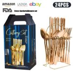 24pcs Hanging Cutlery Set - Image 3