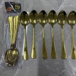 6pcs Heavy Gold Spoon