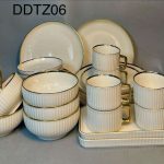 DDTZ06 32pcs Luxury Gold-rimmed Dinner Set