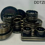 DDTZ06 32pcs Luxury Gold-rimmed Dinner Set
