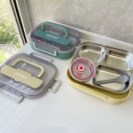 Lunch Box 4-Slot Insulated Partitioned Plate - Image 2