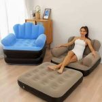 Foldable Inflatable Sofa Bed. Comes with free manual pump