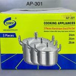 AP-301 3pcs Set of Thickened Aluminium pots